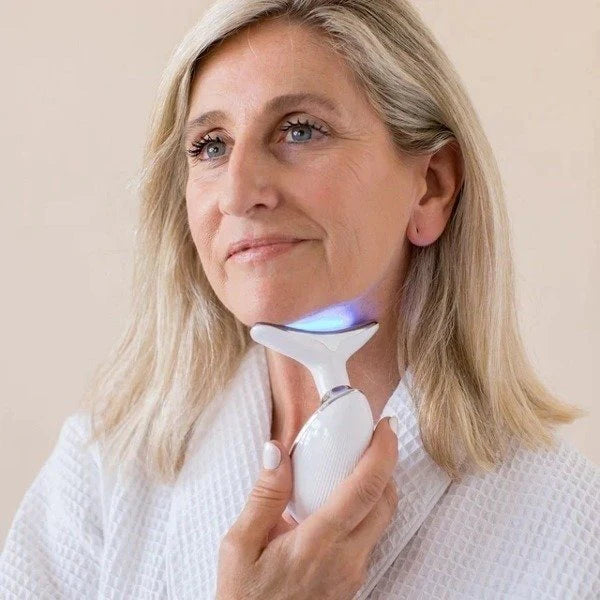 FaceLift Pro™ Masajeador facial,  tonifica la piel, reduce la papada y suaviza arrugas con calor, vibración y luz LED.