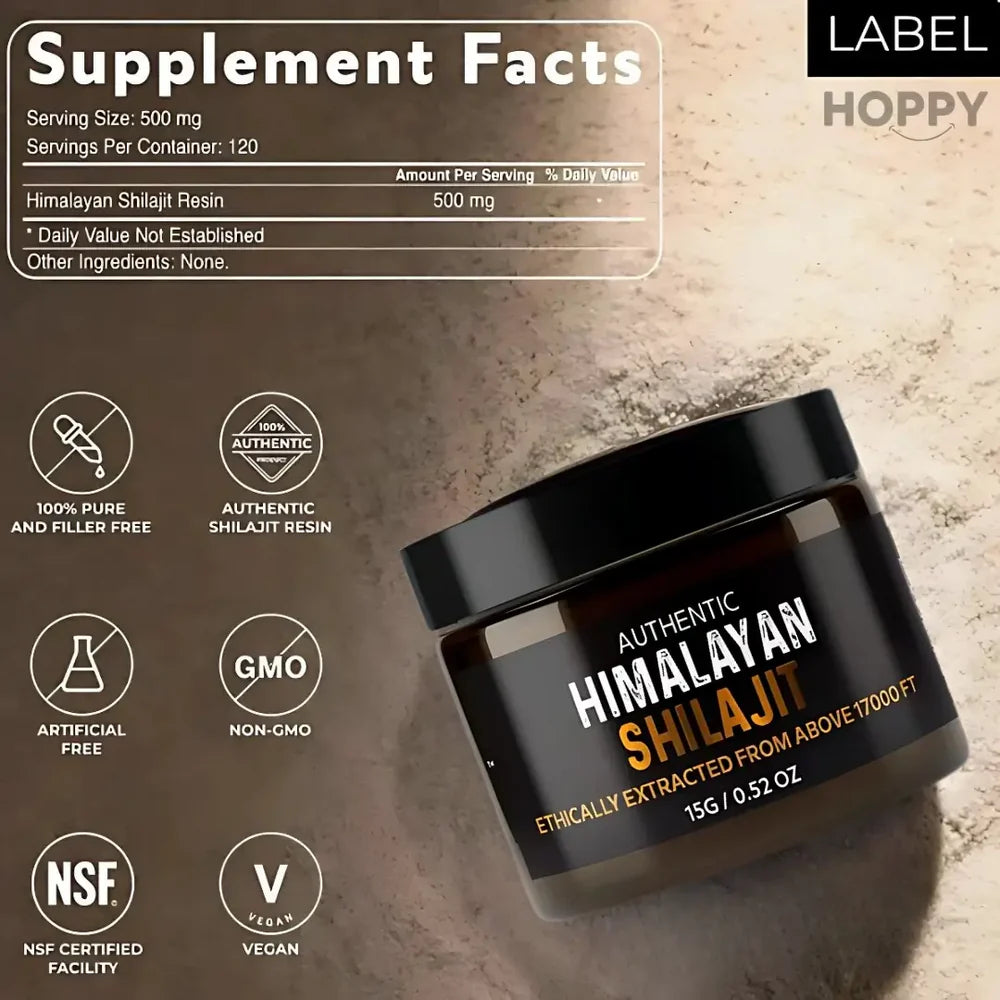 Shilajit™  Brebaje del Himalaya 80Gr | La fuerza de la naturaleza que te ayuda en el rendimiento