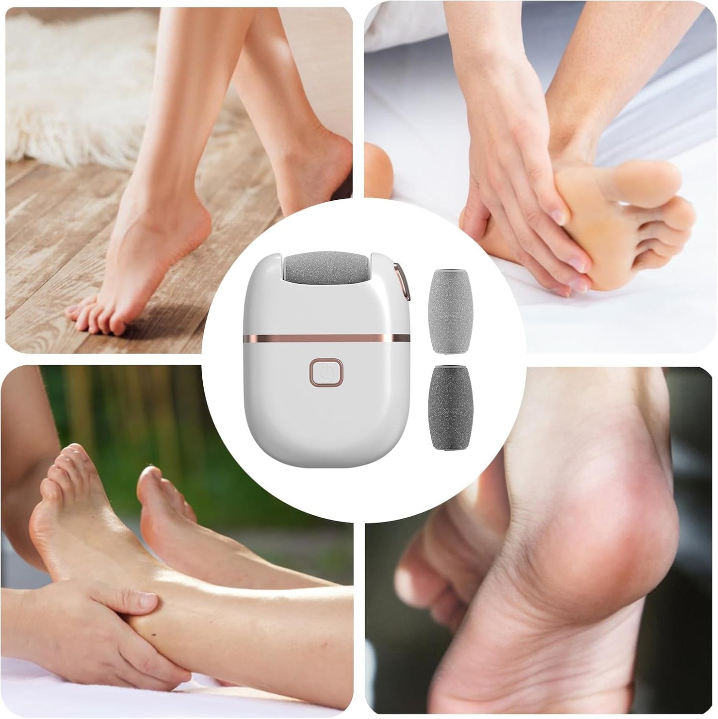 SuaviFeet™ – Removedor de callos eléctrico recargable, deja tus pies suaves en minutos.