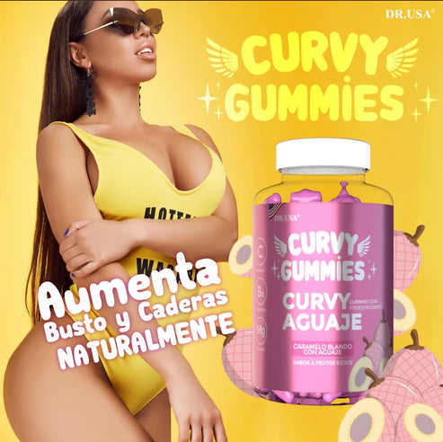 Curvy Gummies® – 60 Gomitas para que tus glúteos se vean más firmes, grandes y redondos