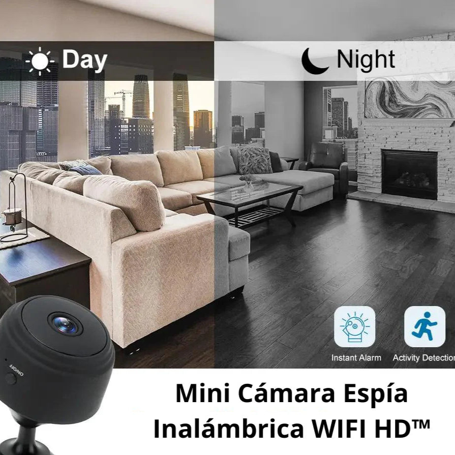 Mini Cámara Espía Inalámbrica HD™ – Seguridad discreta, donde la necesites