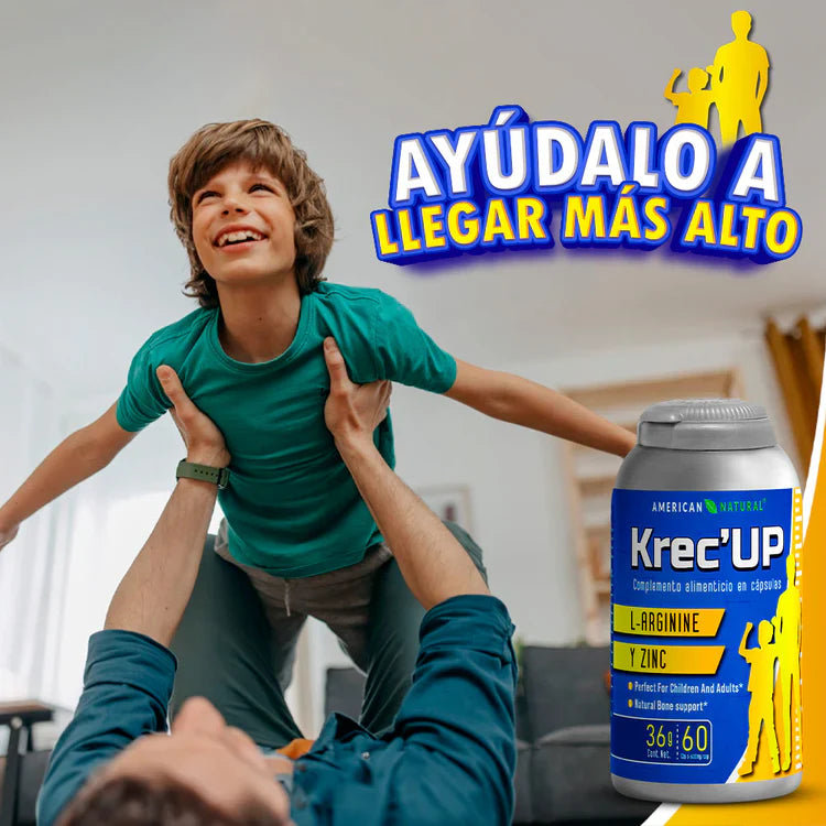 Krec Up™ 60 Cápsulas – Apoyo natural para el crecimiento de tu hijo