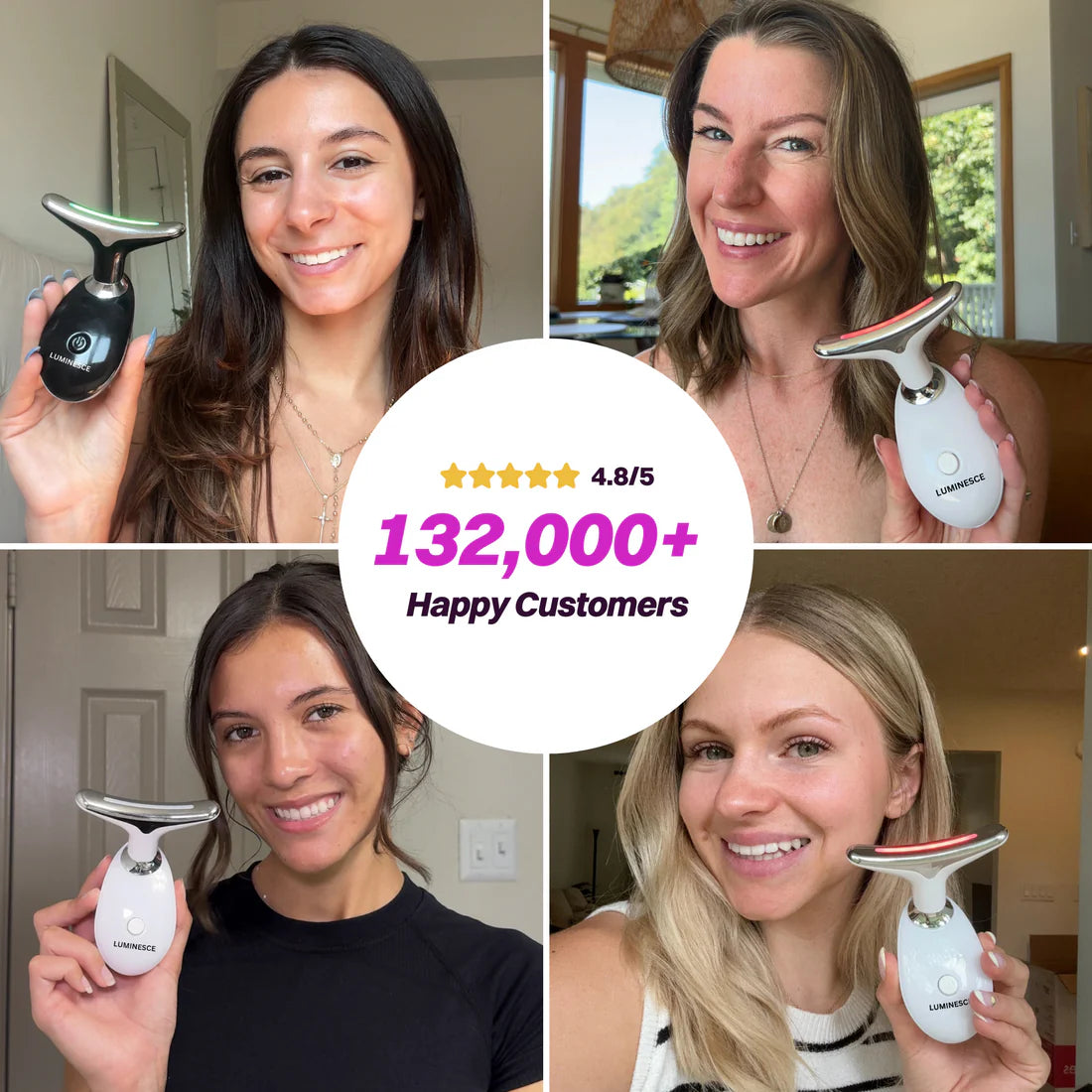 FaceLift Pro™ Masajeador facial,  tonifica la piel, reduce la papada y suaviza arrugas con calor, vibración y luz LED.