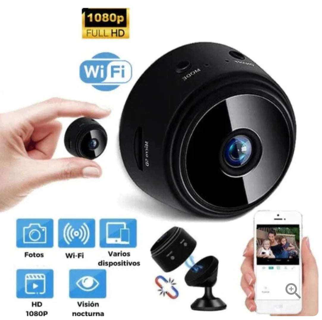 Mini Cámara Espía Inalámbrica HD™ – Seguridad discreta, donde la necesites